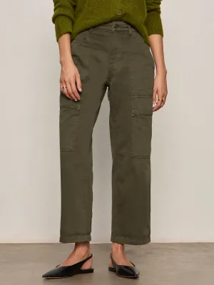 Slim Waist No Gap Waist Construction Boyfriend Utility Pant Kalamata Petite Sizing