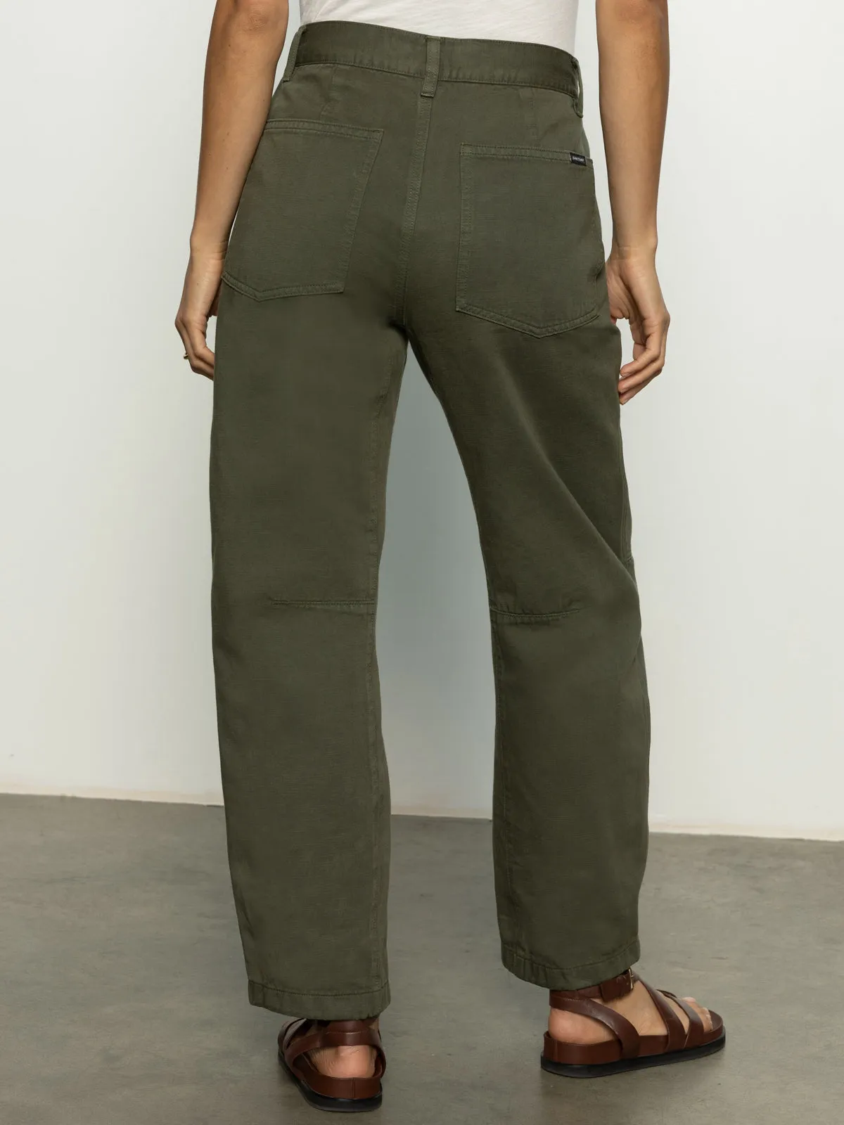 Slim Look Boyfriend Utility Pant Kalamata