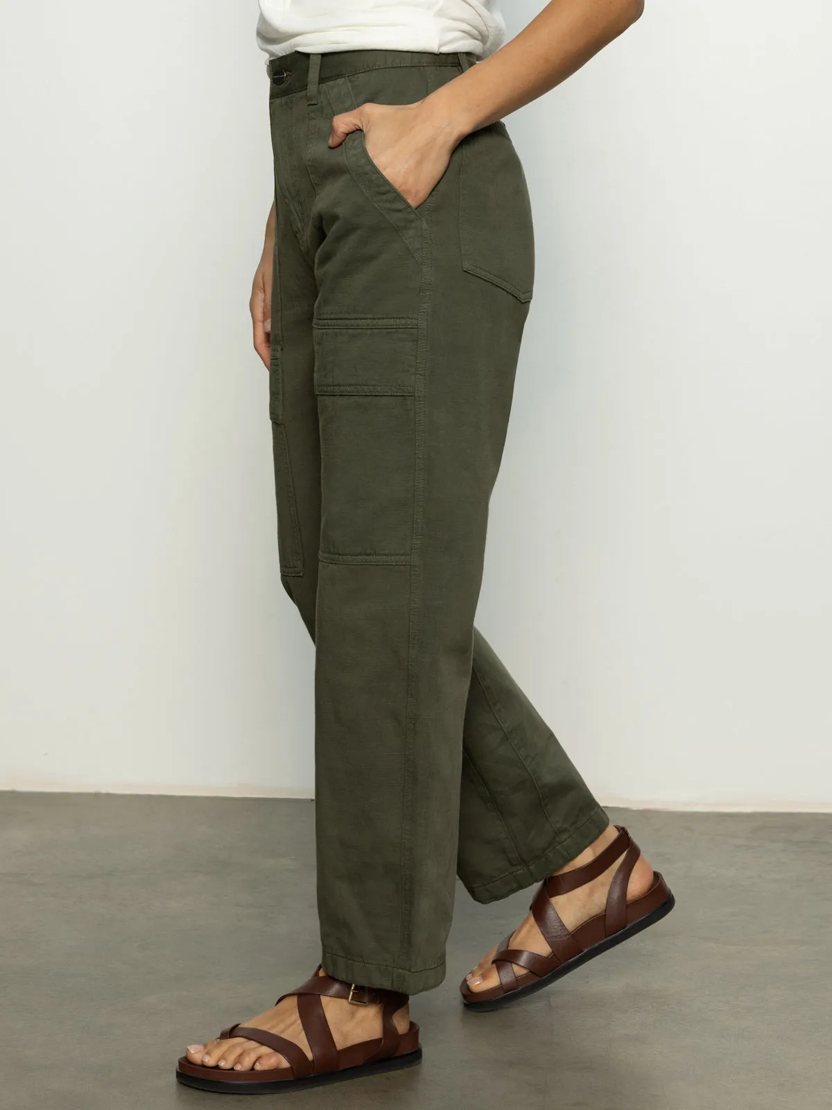 Boyfriend Utility Pant Kalamata Anti Pilling Textile Office Wear