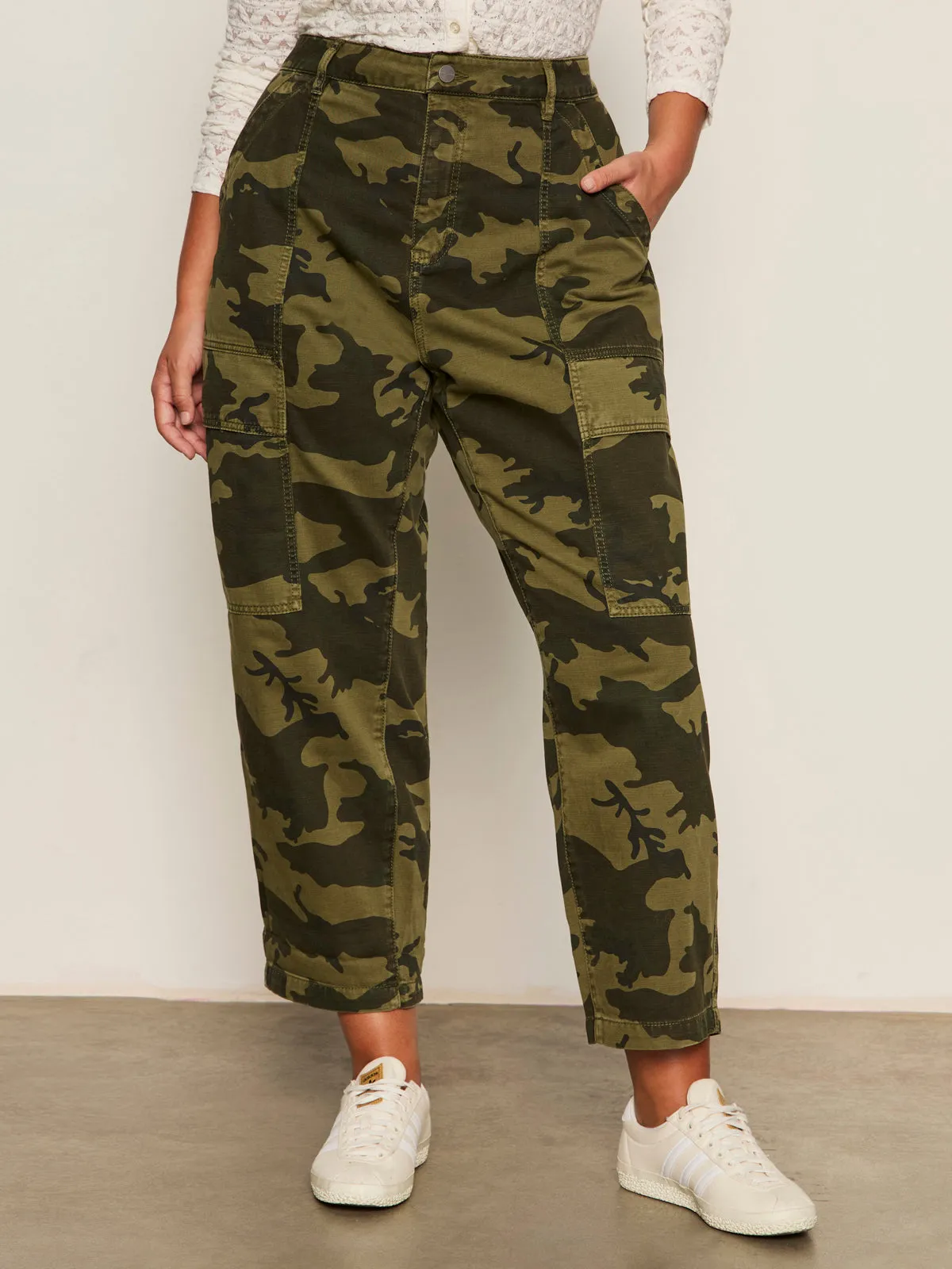 Machine washable All Season Boyfriend Utility Pant Rambler Camo Extended Sizing