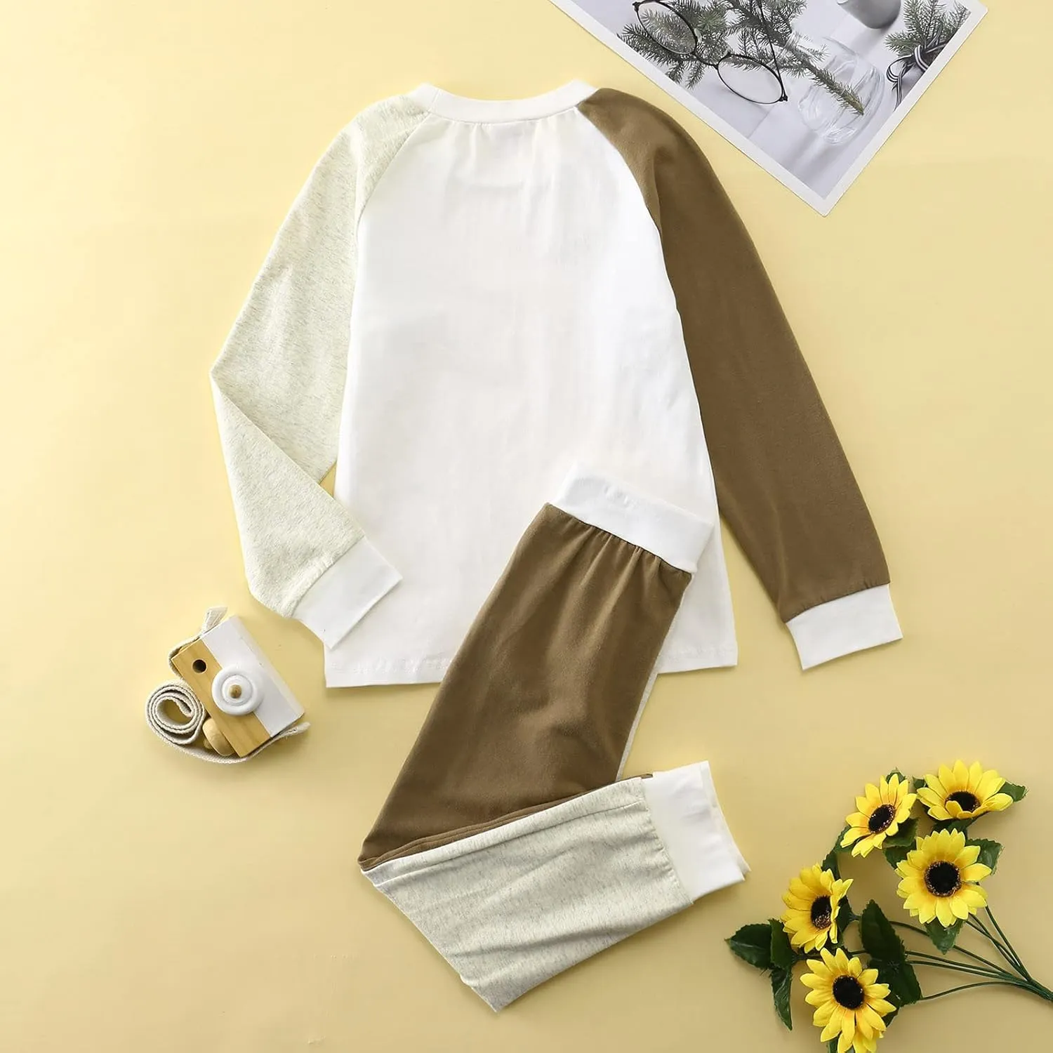 Boys Girls Cotton 𝐏ajamas 2 Piece Long Sleeve 𝐒nug Fit 𝐏a𝐣ama Sets Kids Toddler Sl𝐞epwear 𝐏js Baby Loung𝐞wear