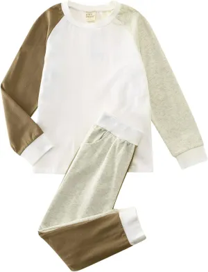 Boys Girls Cotton 𝐏ajamas 2 Piece Long Sleeve 𝐒nug Fit 𝐏a𝐣ama Sets Kids Toddler Sl𝐞epwear 𝐏js Baby Loung𝐞wear