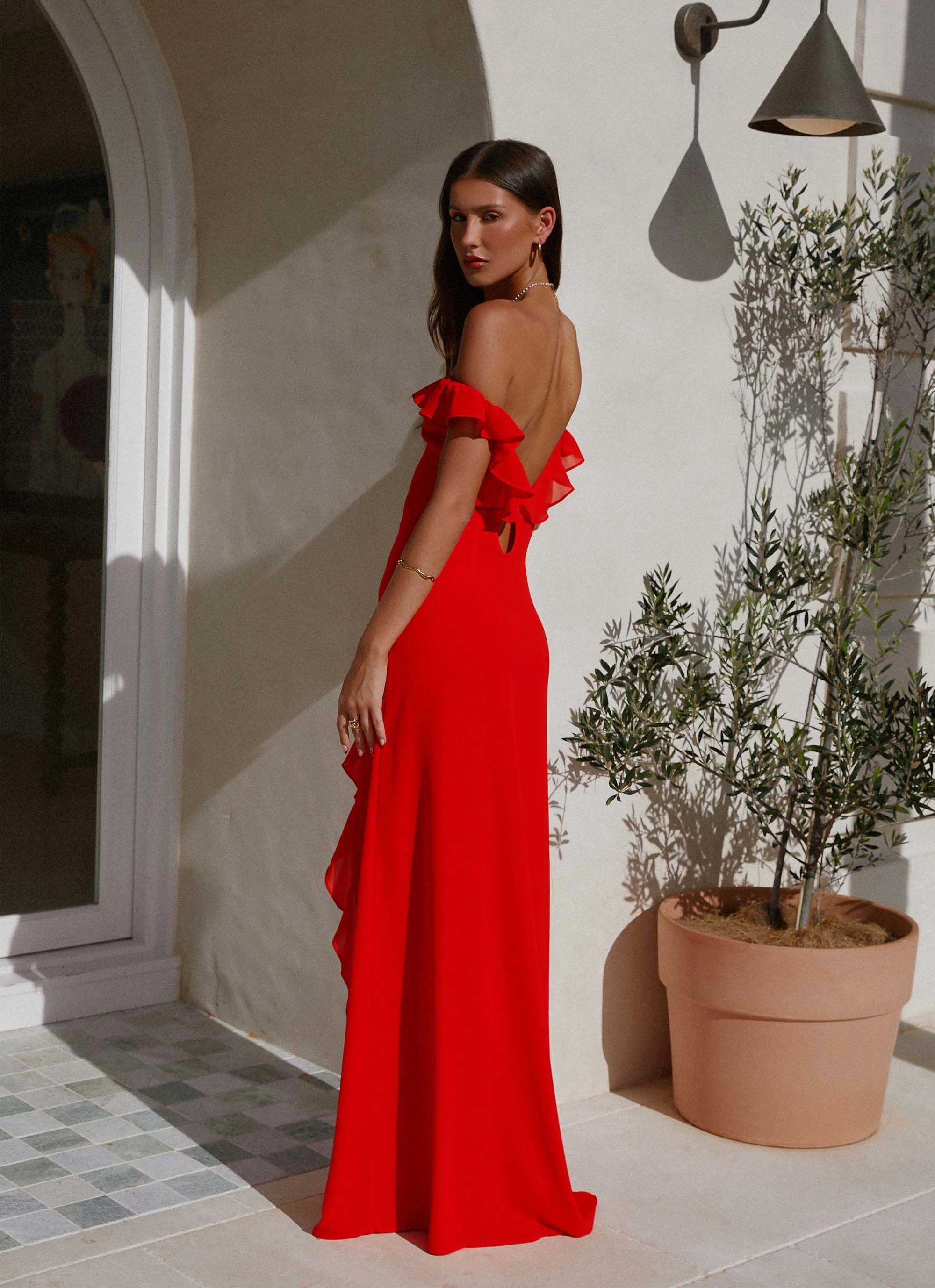 Trendy pick Braxton Maxi Dress - Red