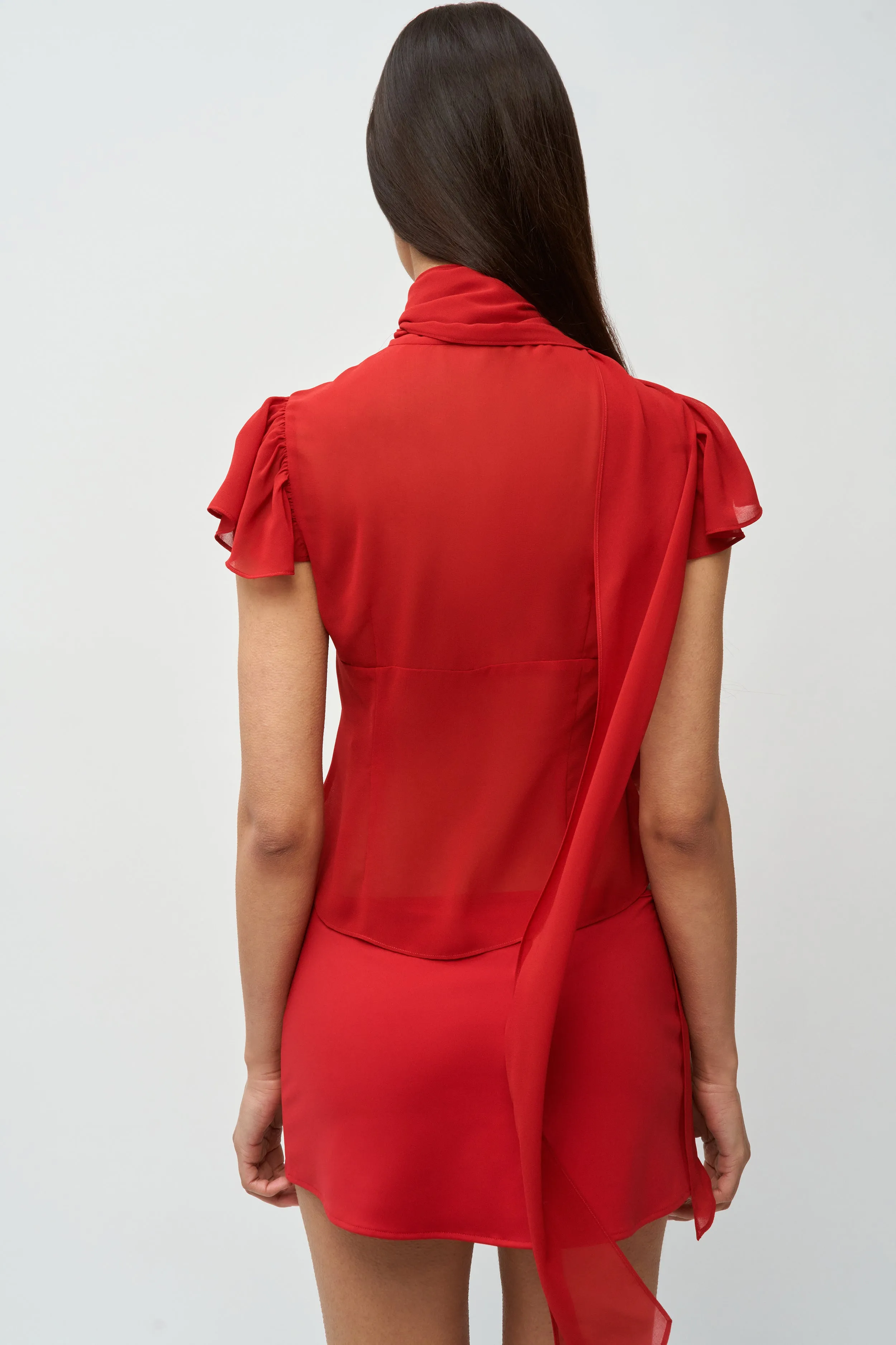 Button Down Collar Style Ara Top