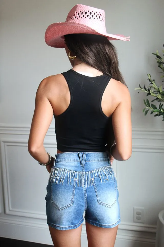 Howdy Racerback Tank - Black DoubleStitched Hemming Winter Hoodie