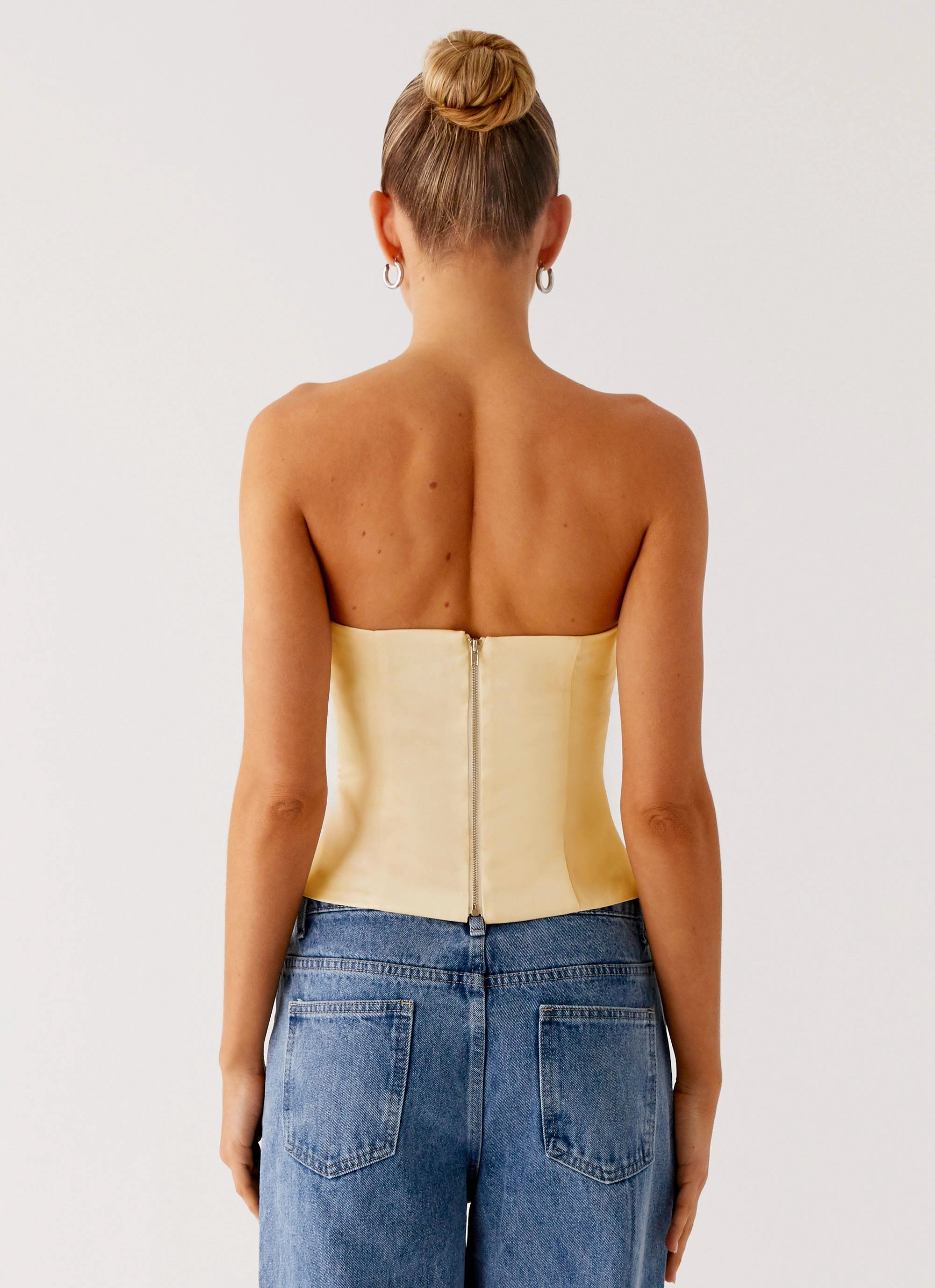Dreamy Skies Strapless Top - Heirloom Floral PreWashed