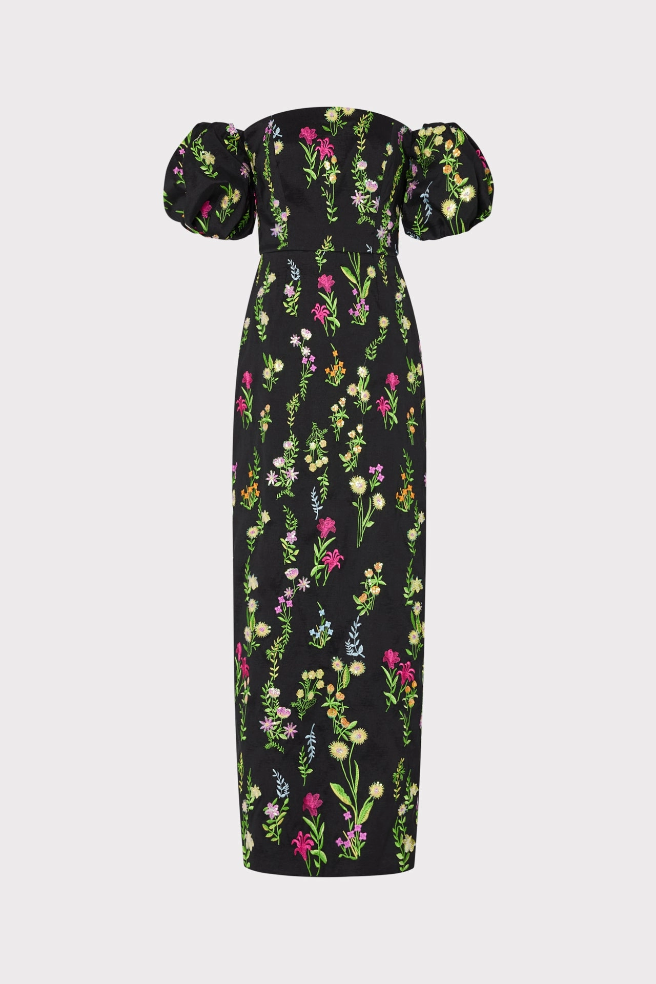Street Style Elegant Everyday Nira Bloom Embroidery Off The Shoulder Dress
