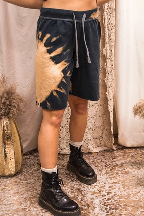 Champion Sun Bleach Dye Sweat Shorts #10 AdjustableCuffs AntiStaticCoating