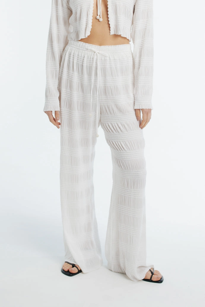 SANDY PANTS WHITE Flex Foam Inserts Casual Wearable