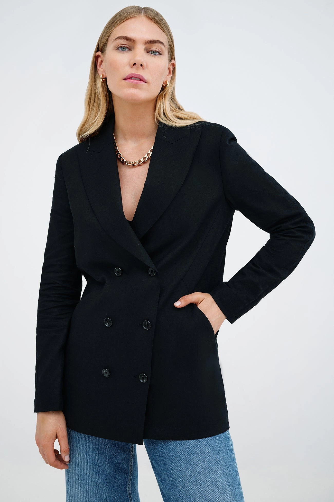 Linden Linen-Blend Blazer NeutralPalette SecurePockets