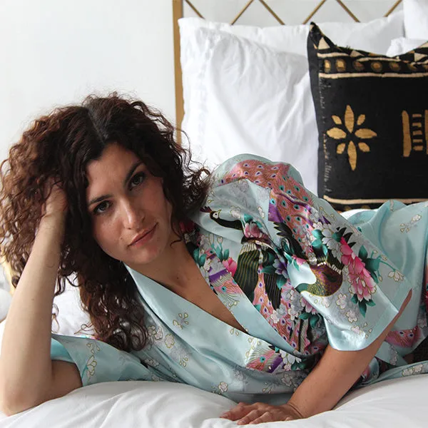 Bridesmaid Robe Set of 4, Floral, Womens Sizes 2-18, Mid Length