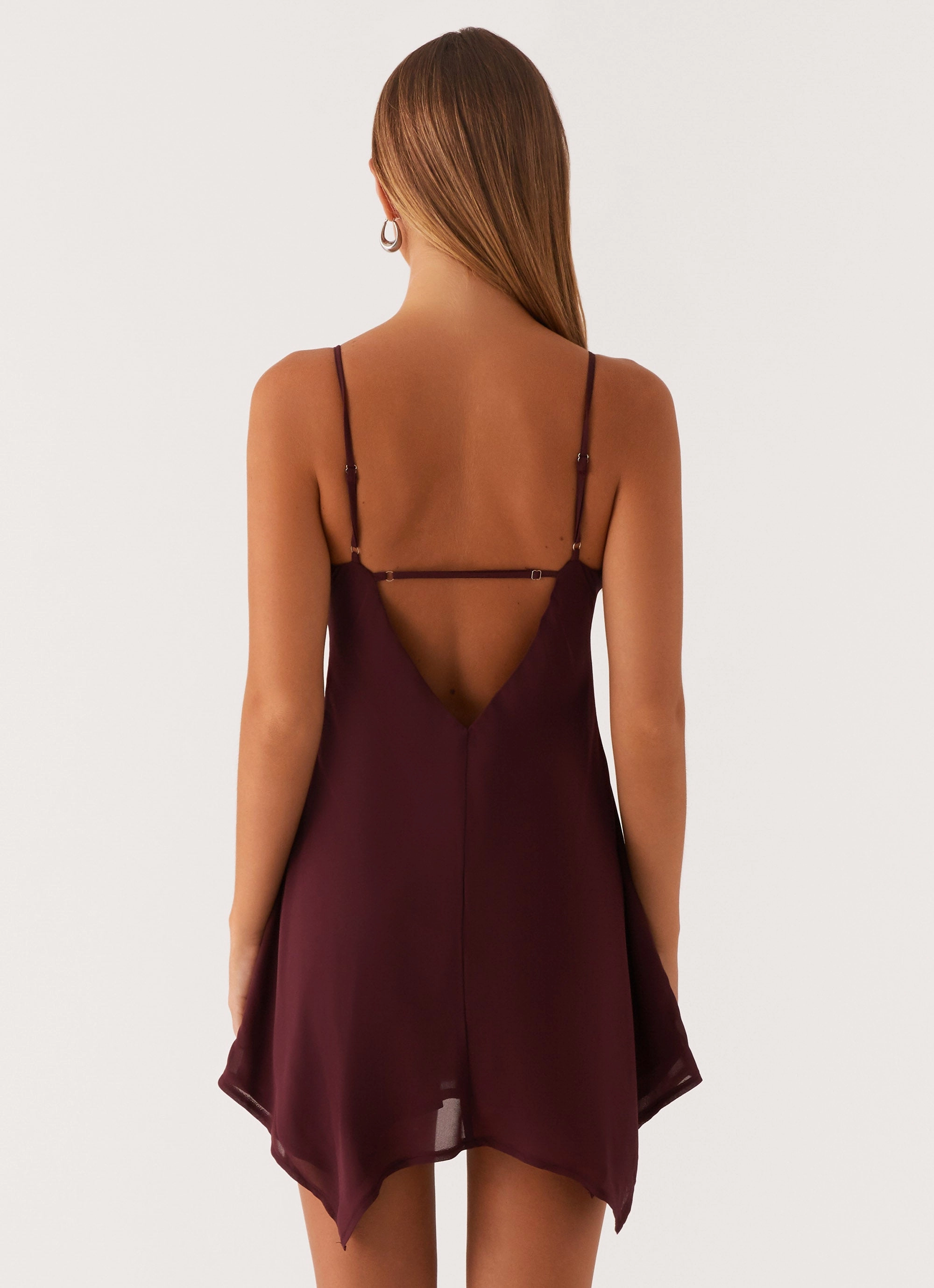 Briella Chiffon Mini Dress - Mulberry City Mood Drawstring closure