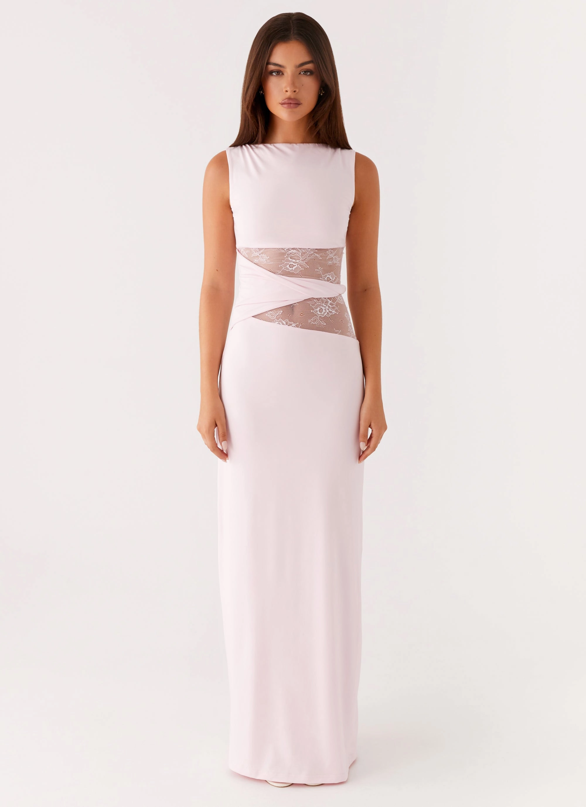 Karma Maxi Dress - Pink Neutral palette Bless Glow