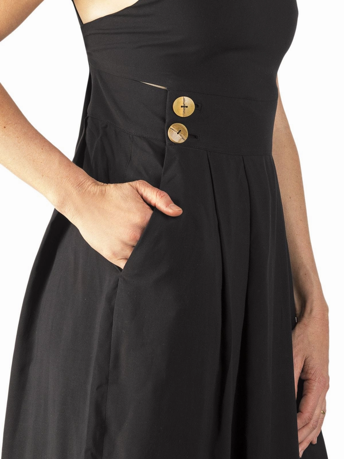 Contrasting Detail Brigid Jumper in Black