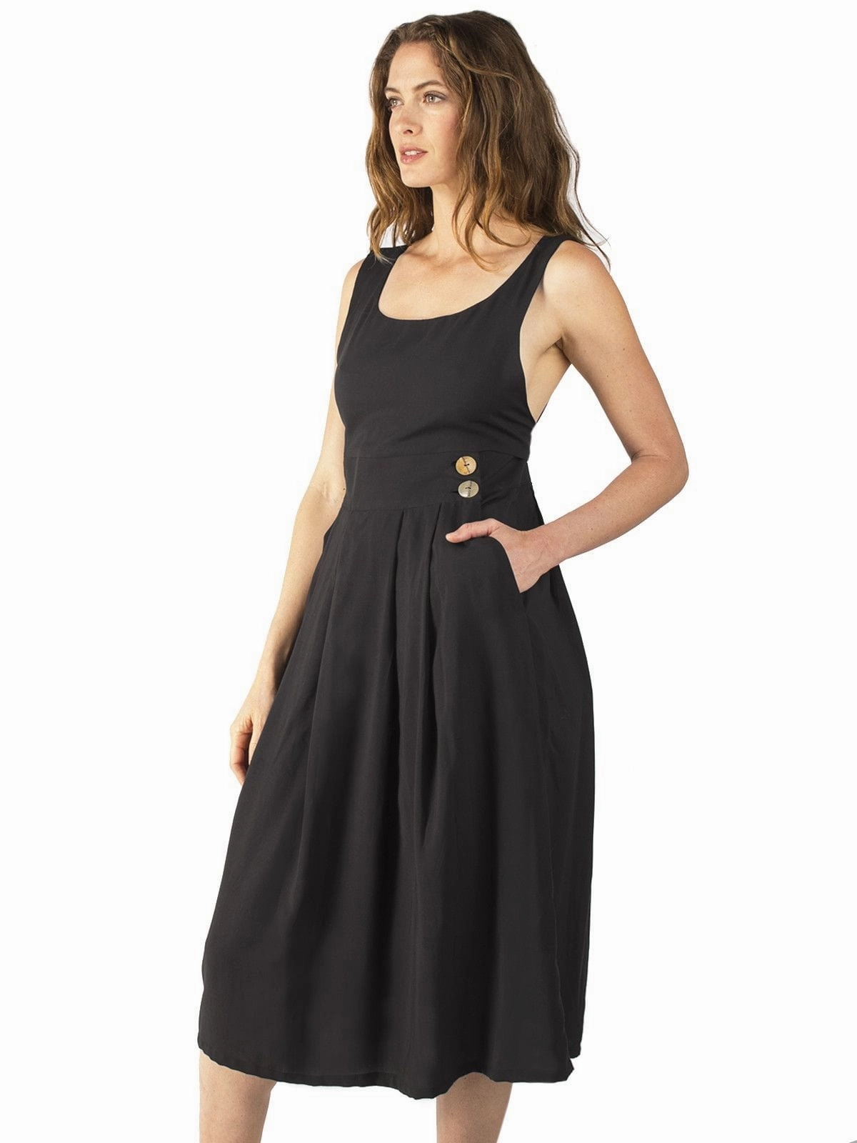 Brigid Jumper in Black Smooth Drape BiasCutSilhouette