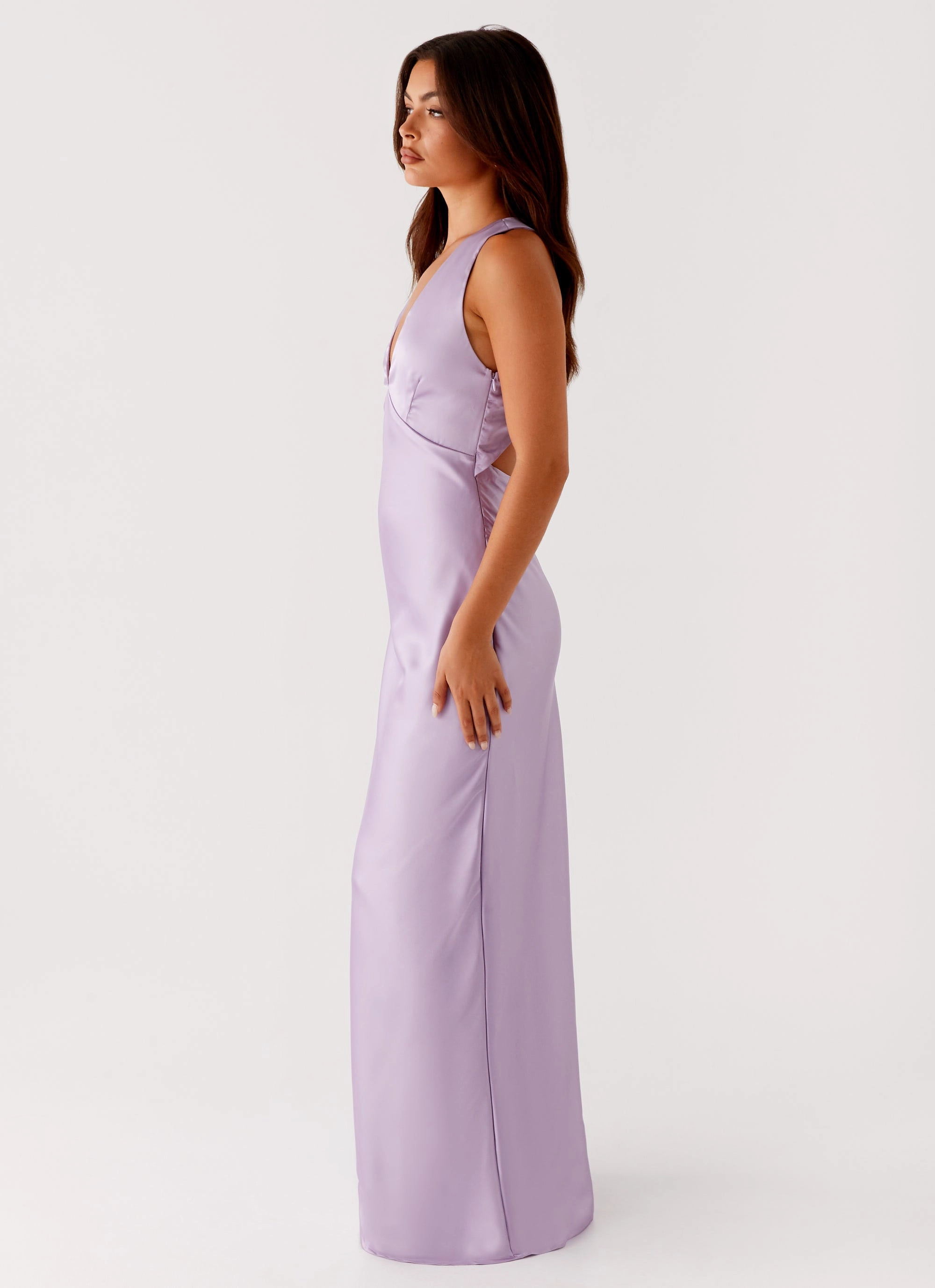 Brody Maxi Dress - Lilac Airy Weave
