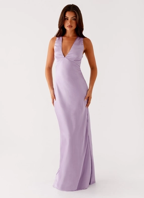 Evening Classic Photo Glow Brody Maxi Dress - Lilac