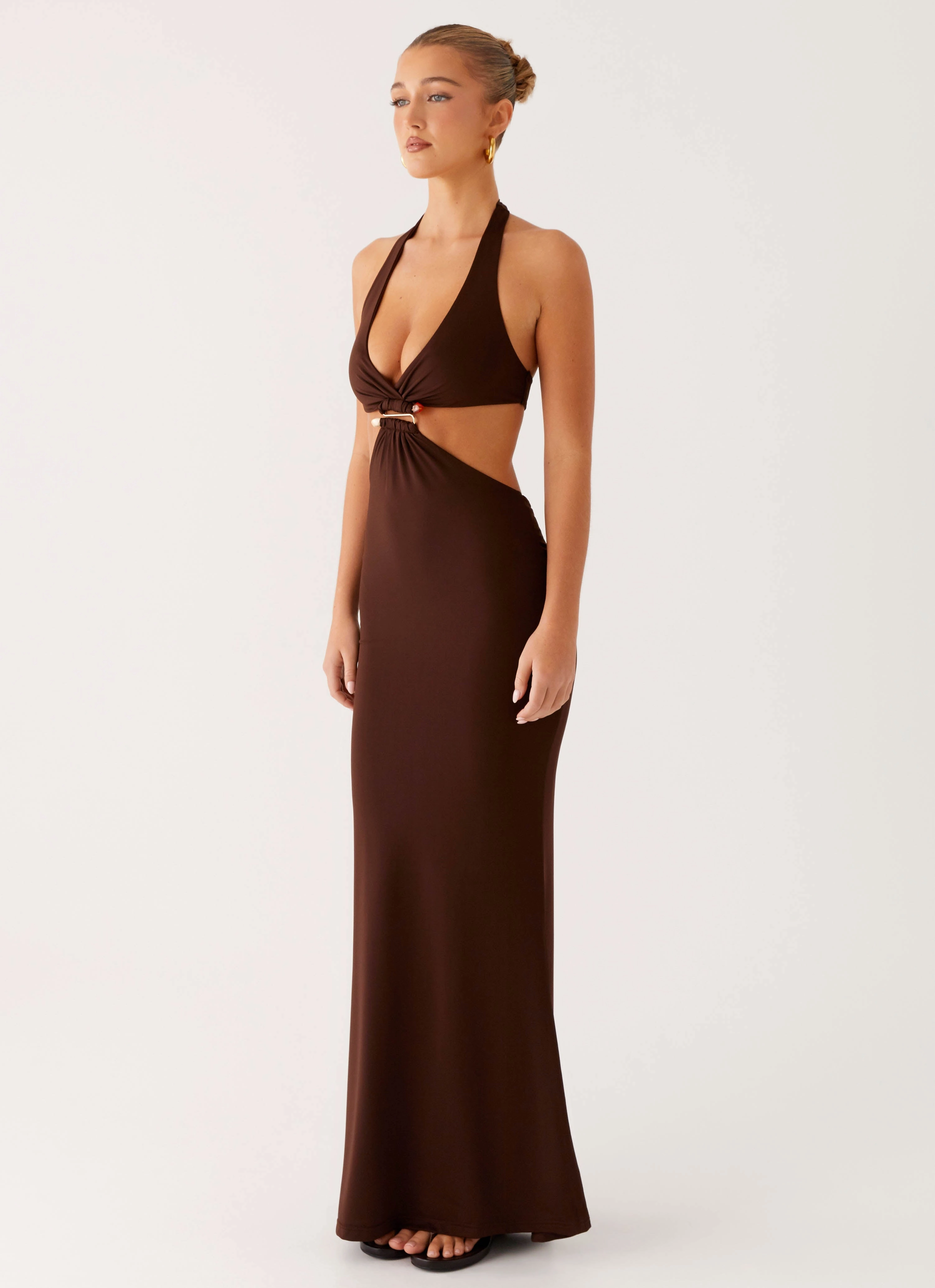 Shawnie Maxi Dress - Chocolate Chain-Detail