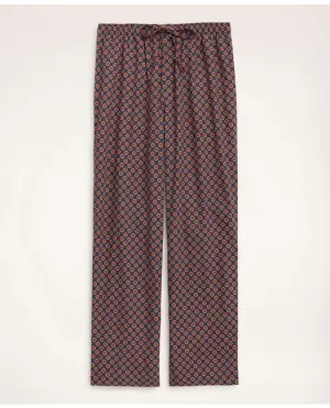 Brooks Brothers Men's Foulard Print Lounge Pants Navy