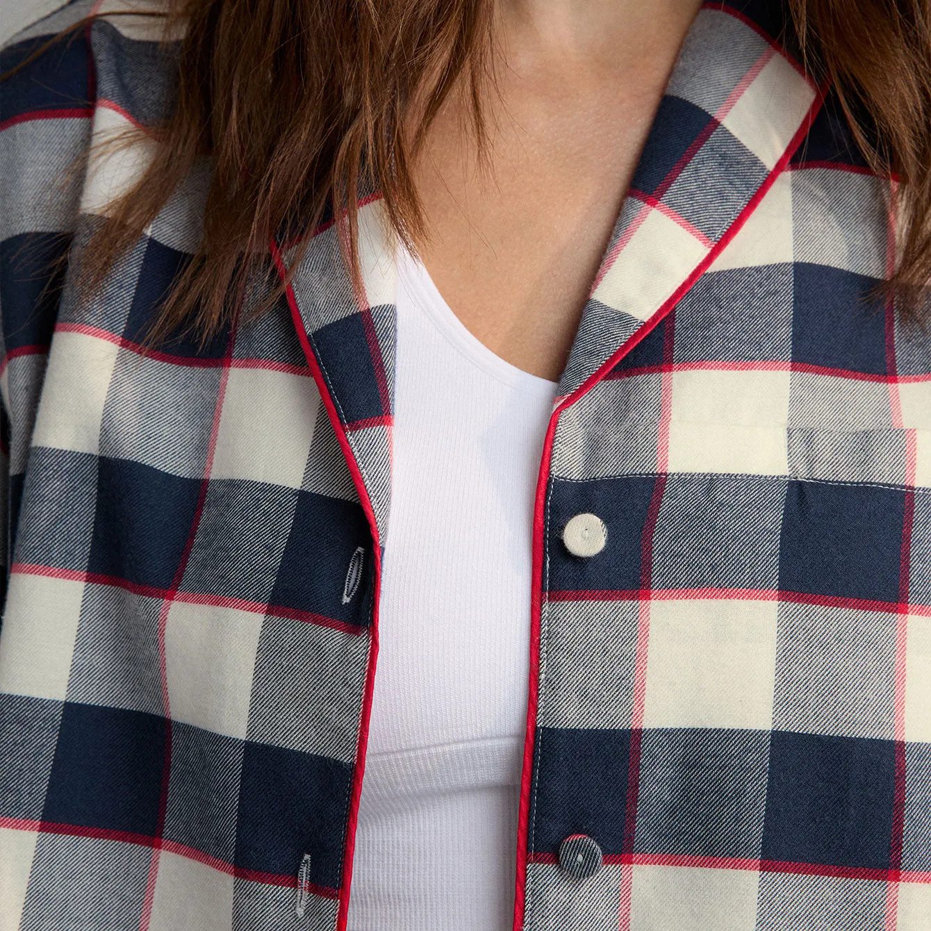 Brushed Flannel Shawl Collar Button Down