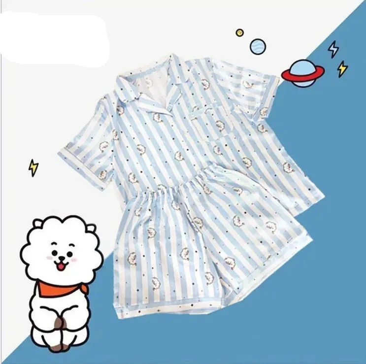 BTS Cartoon Women's Pajama Set