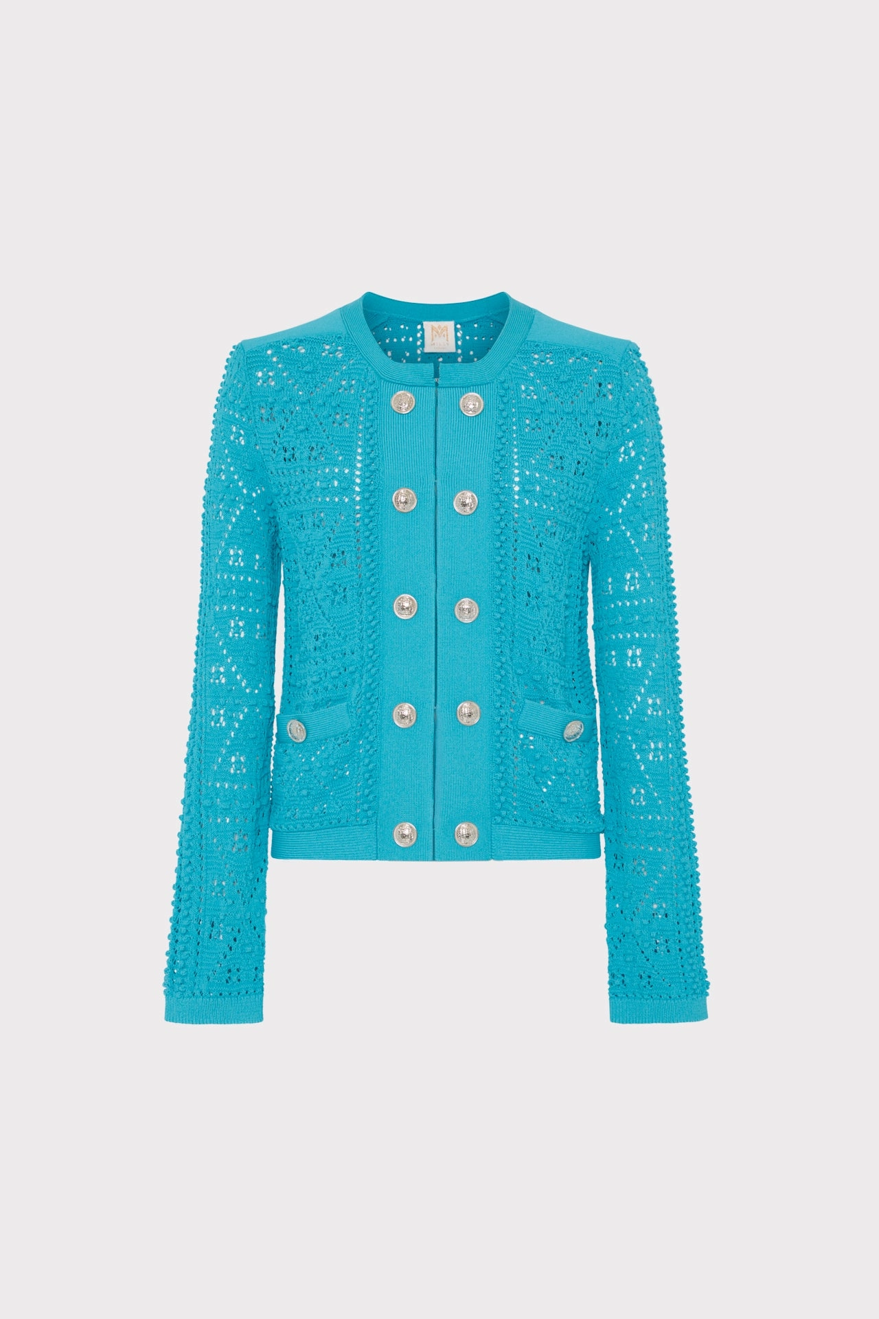 Bubble Pointelle Knit Jacket All Day Comfort Design