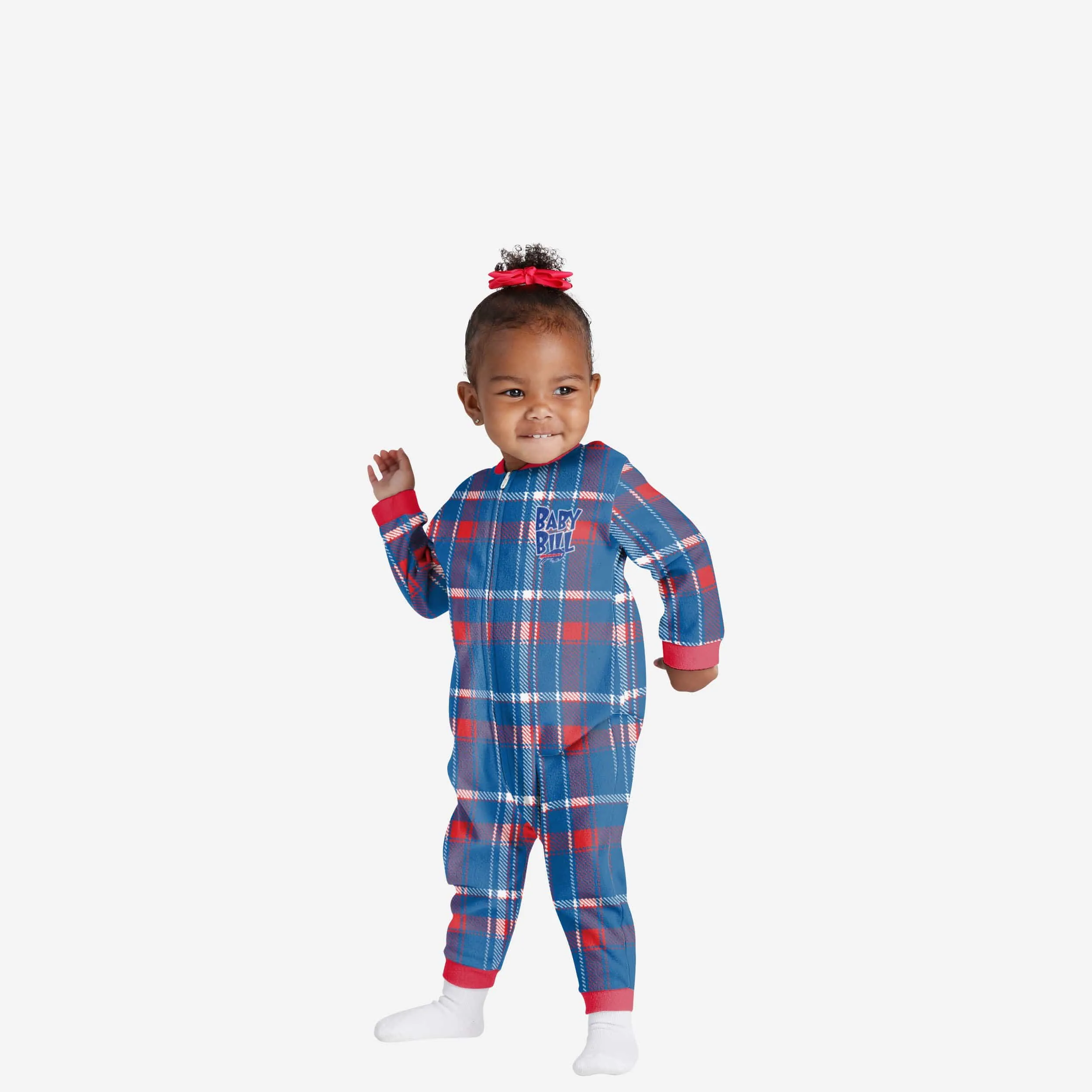 Buffalo Bills Infant Plaid Family Holiday Pajamas