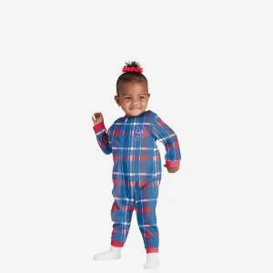 Buffalo Bills Infant Plaid Family Holiday Pajamas