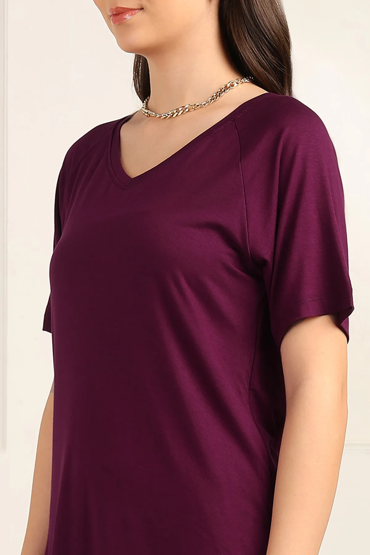 Burgundy Maternity Pajama Set