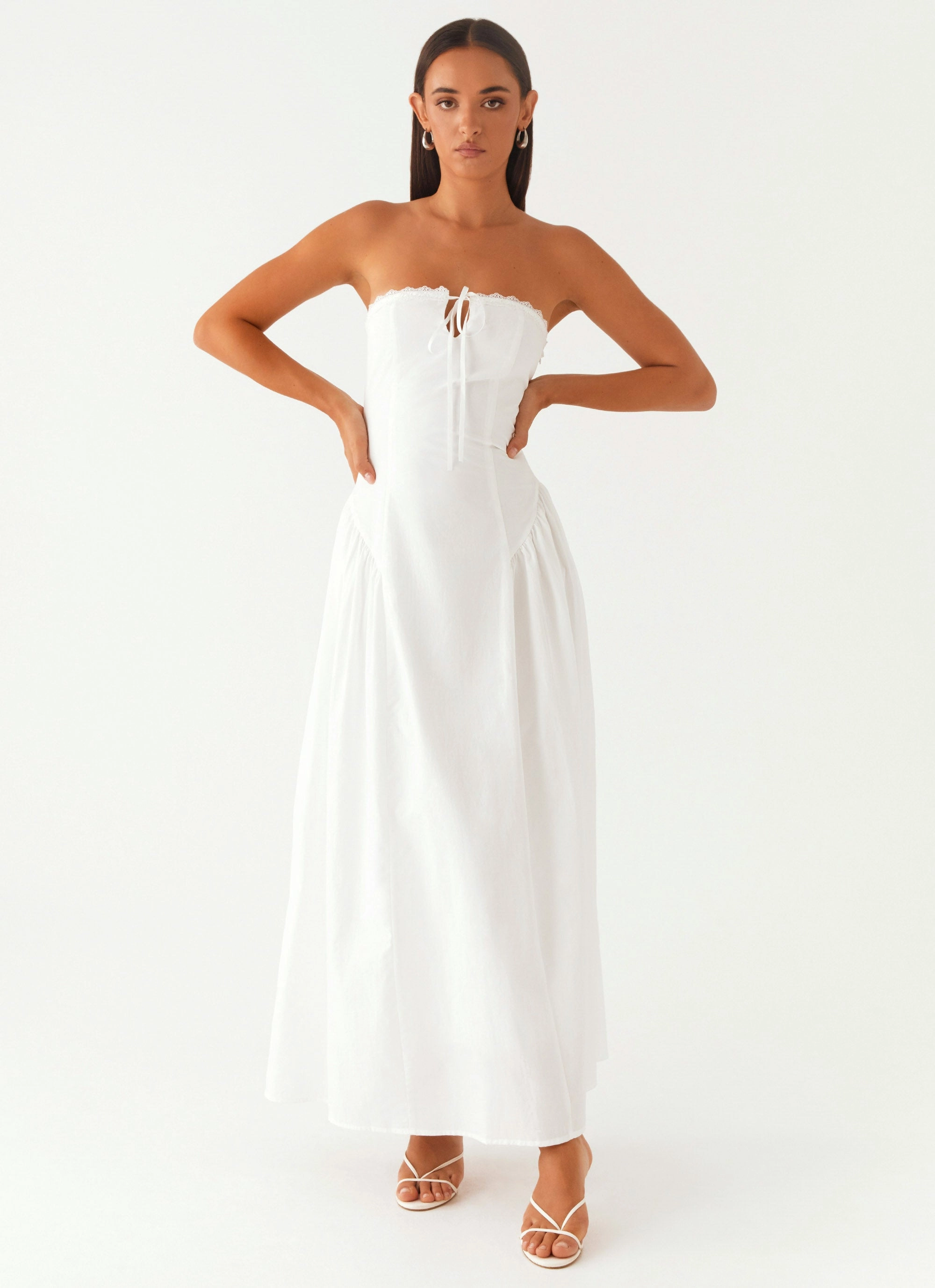 Travel Staple Sleek Volume Burleigh Maxi Dress - Ivory
