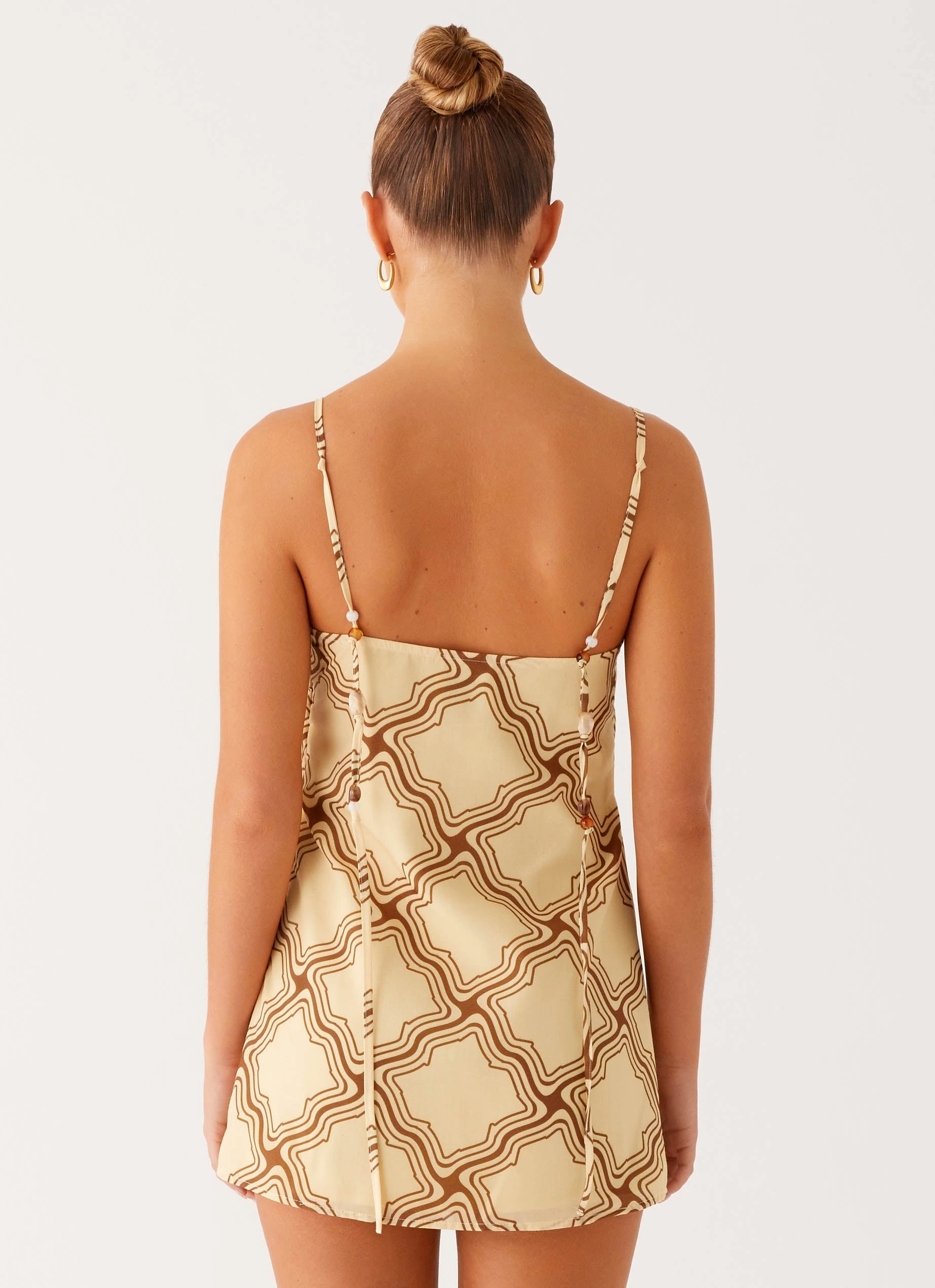 Mantra Mini Dress - Tidal Wave Print Classic and Chic
