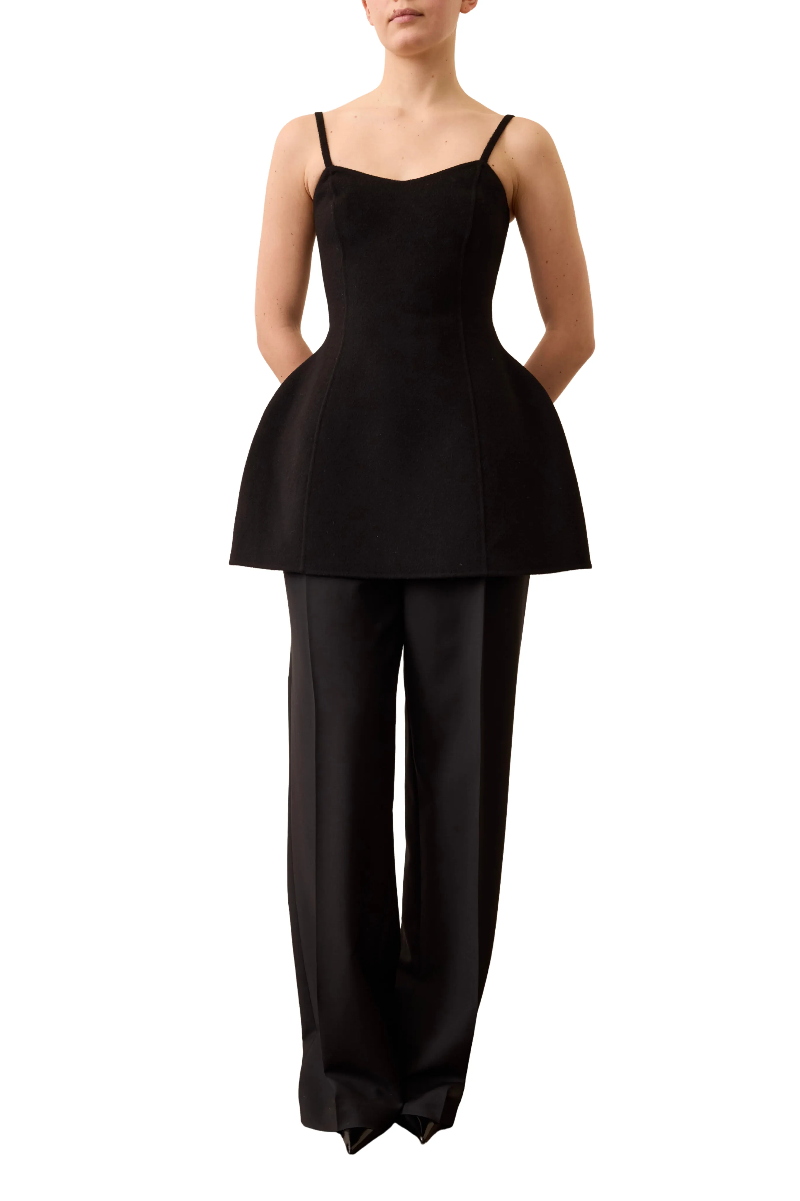 TemperatureRegulating EthicallySourced Bustier Double-Faced Top