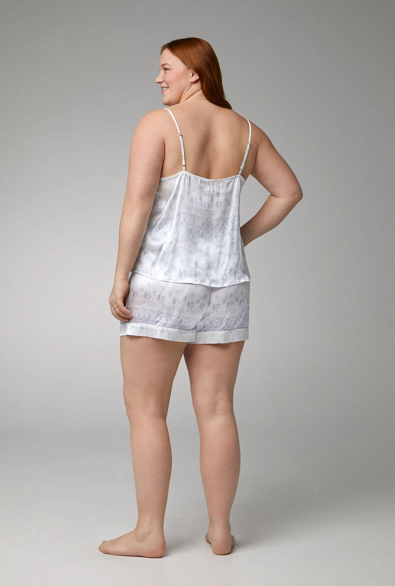 Buttercream Cami Woven Silk Satin Shorty PJ Set