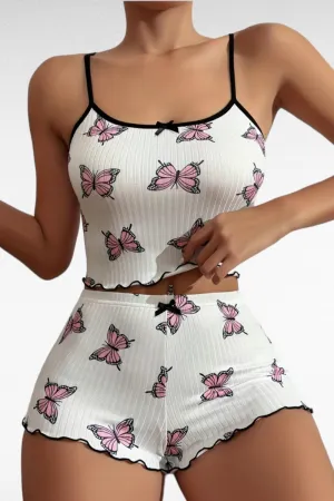 Butterfly Ribbed Set