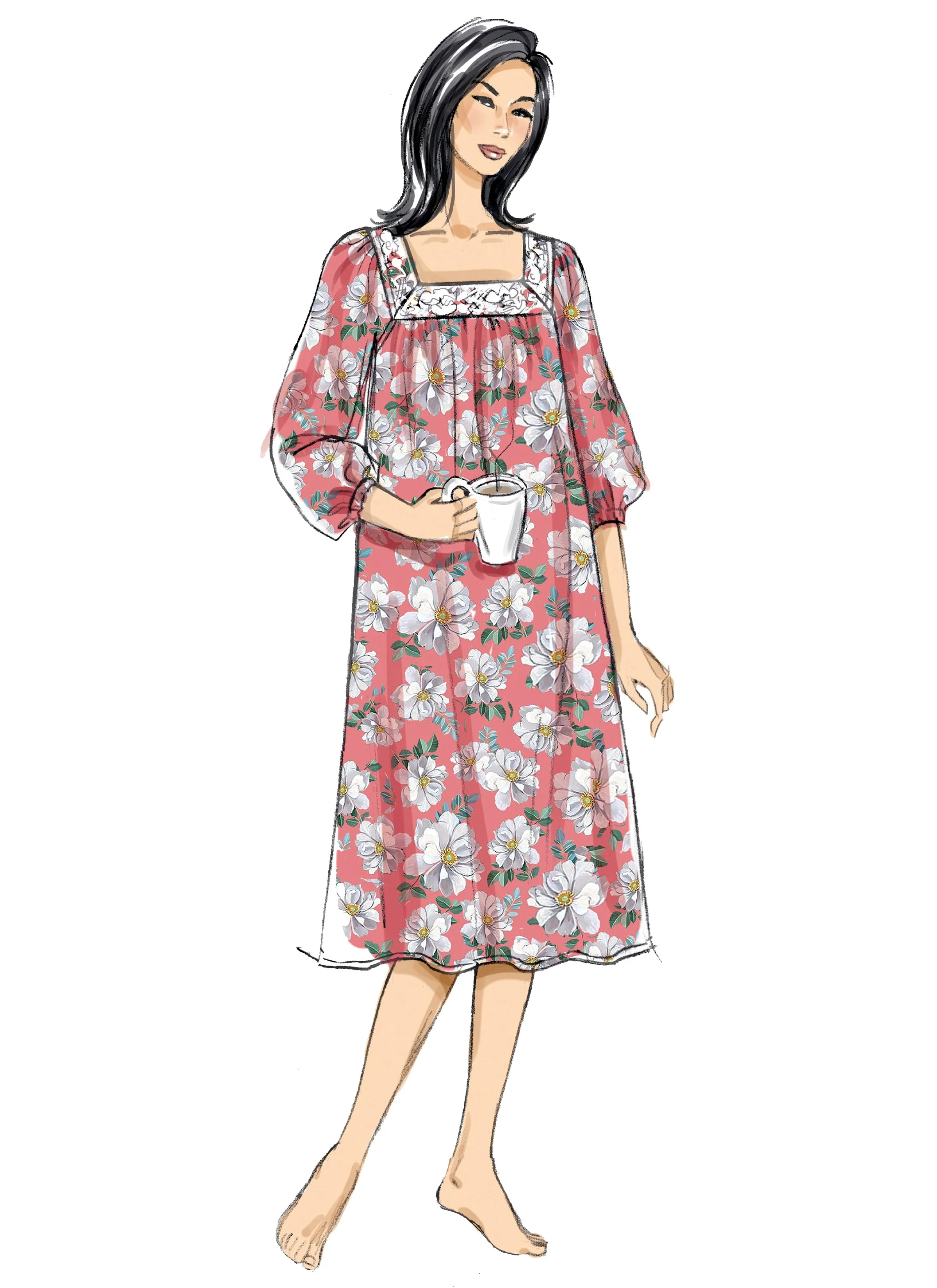 Butterick Pattern B6883 Misses' Top Nightgowns and Shorts