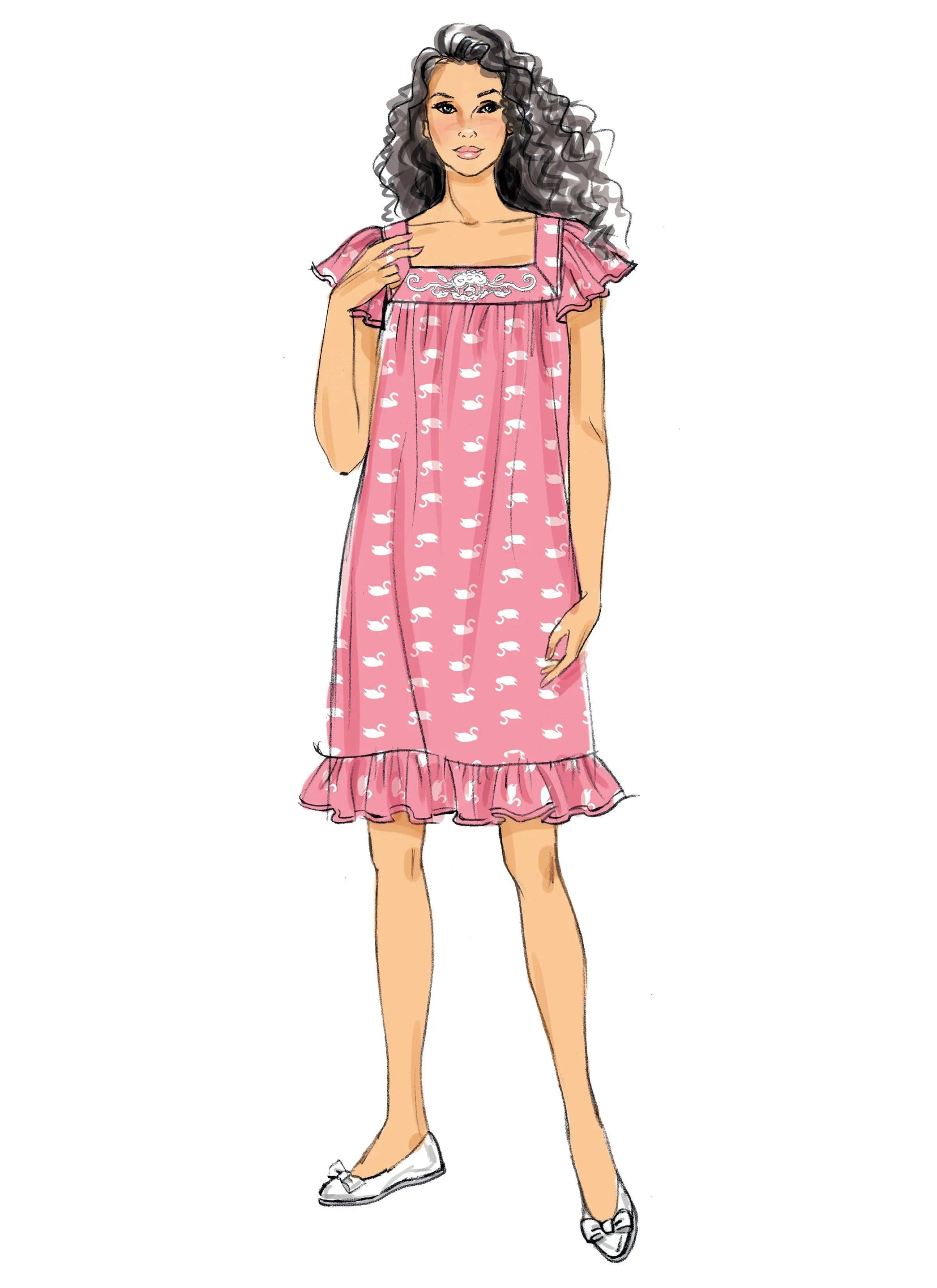 Butterick Pattern B6883 Misses' Top Nightgowns and Shorts