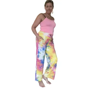 Buttery Soft Lounge / Pyjama Pants - Rainbow Tie Dye