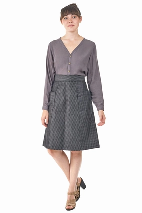 Atheno Skirt in Smoky Dot Non Restrictive Fit Premium Look