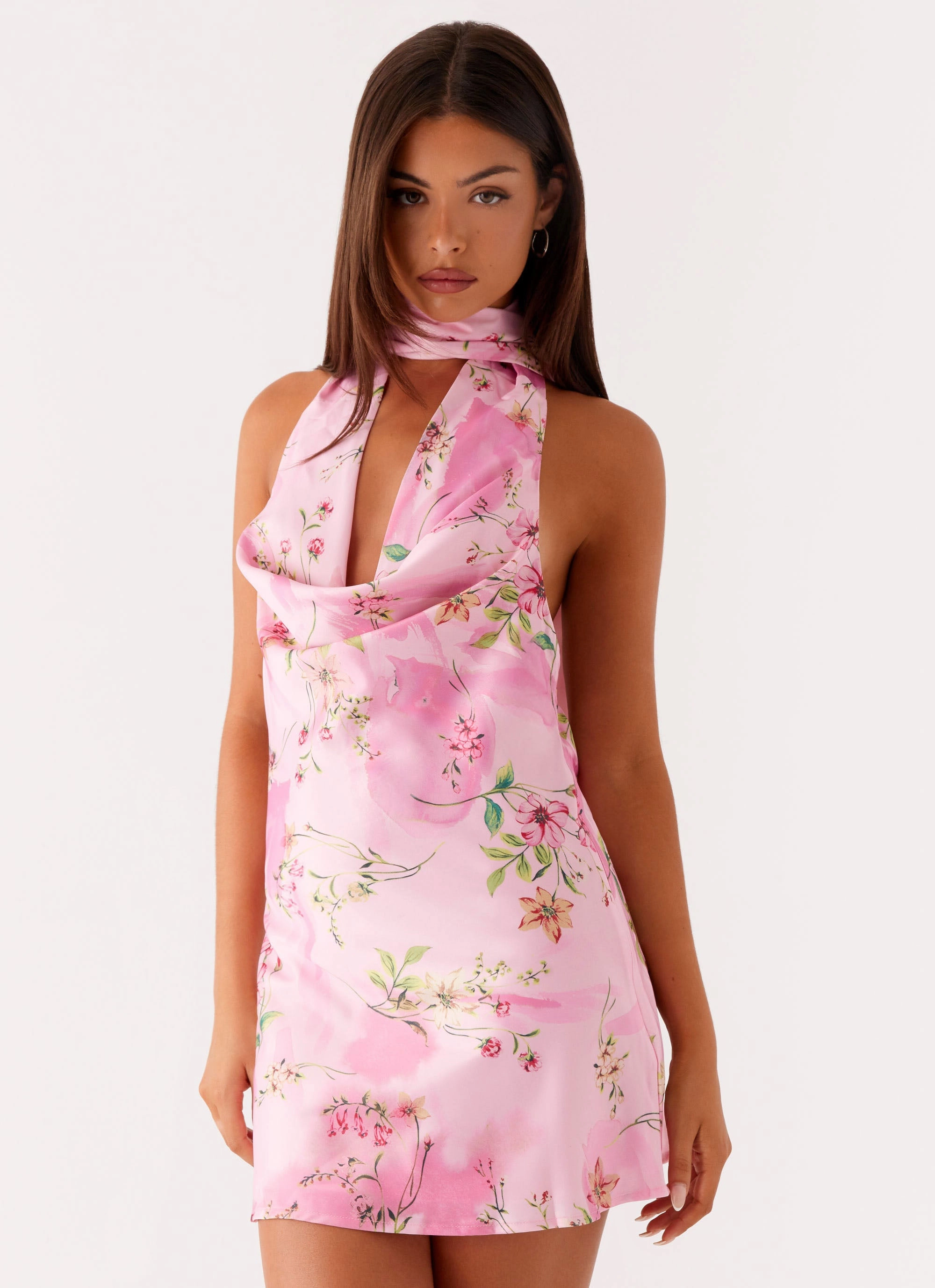 Ultra Comfort Heidi Mini Dress - Pink Floral