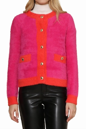 Button Front Cardigan Clean Cut