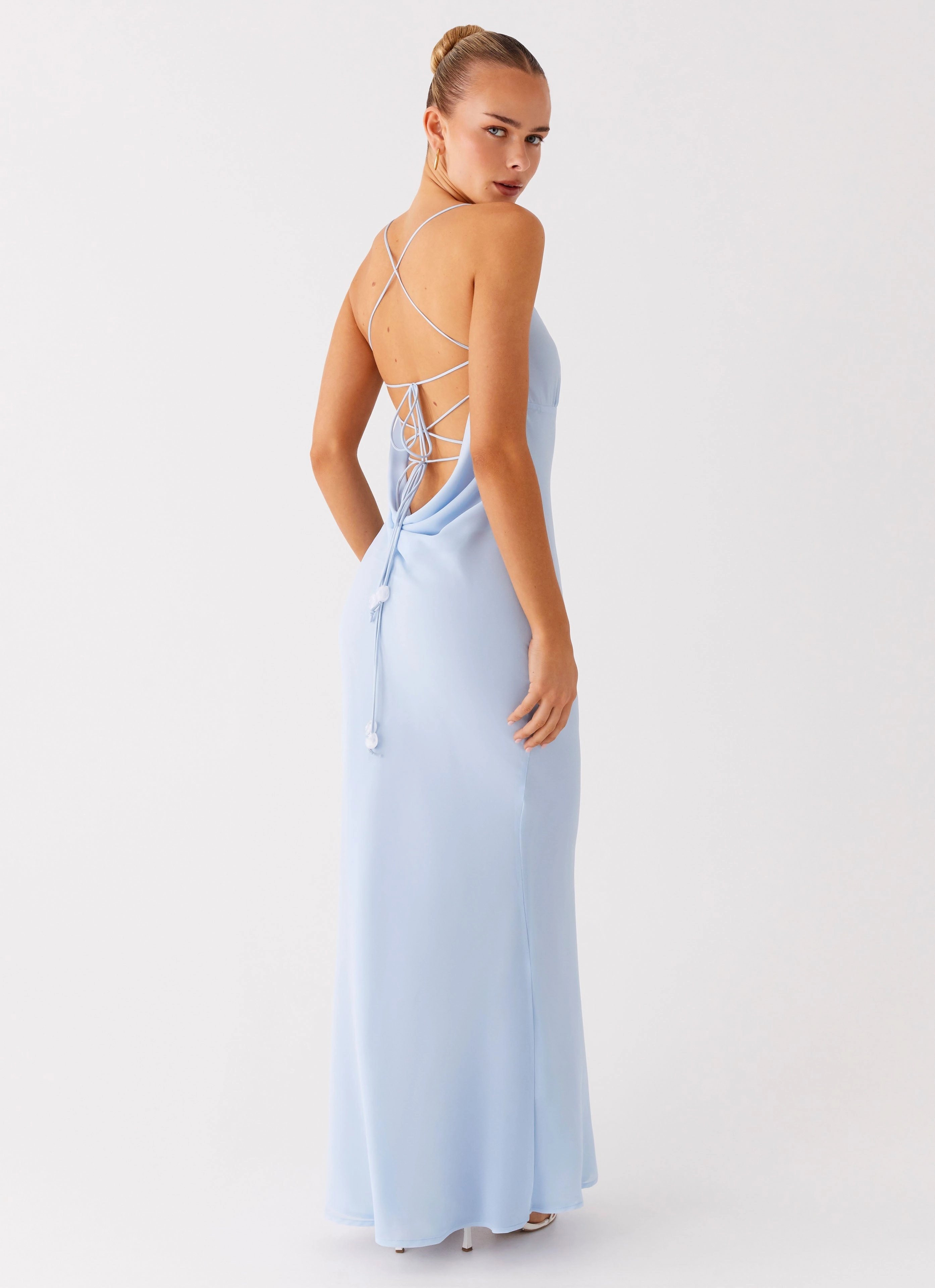 All-Occasion Wear Cabello Maxi Dress - Pale Blue