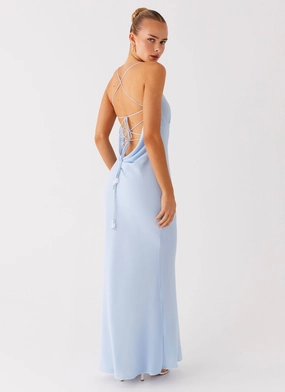 All-Occasion Wear Cabello Maxi Dress - Pale Blue