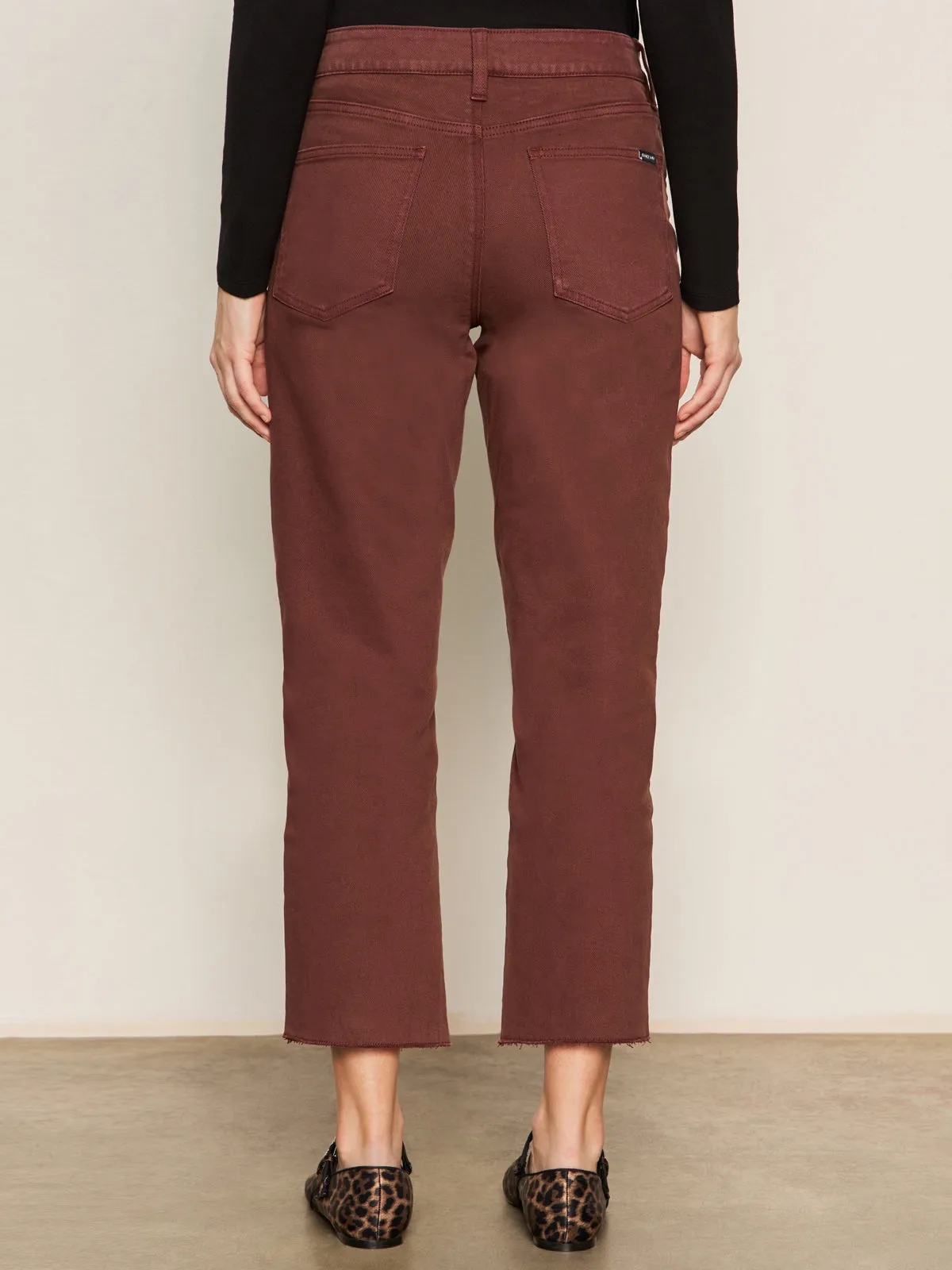 Cadence 90's Straight Crop Jean Chicory Sporty Chic