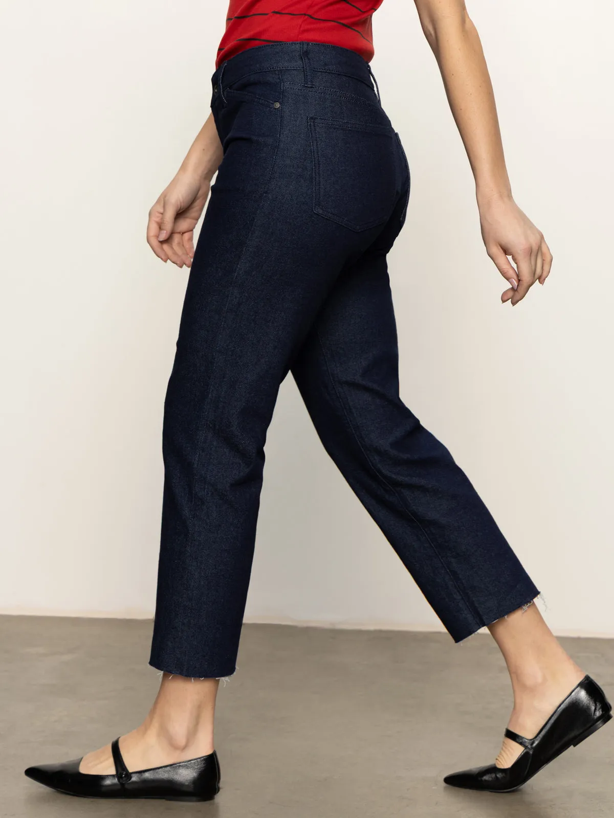 Cadence 90'S Straight Crop Jeans Plot Twist UltraSoftLining