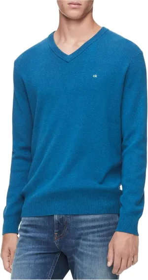 Calvin Klein Mens Ribbed V-Neck Pullover Sweater