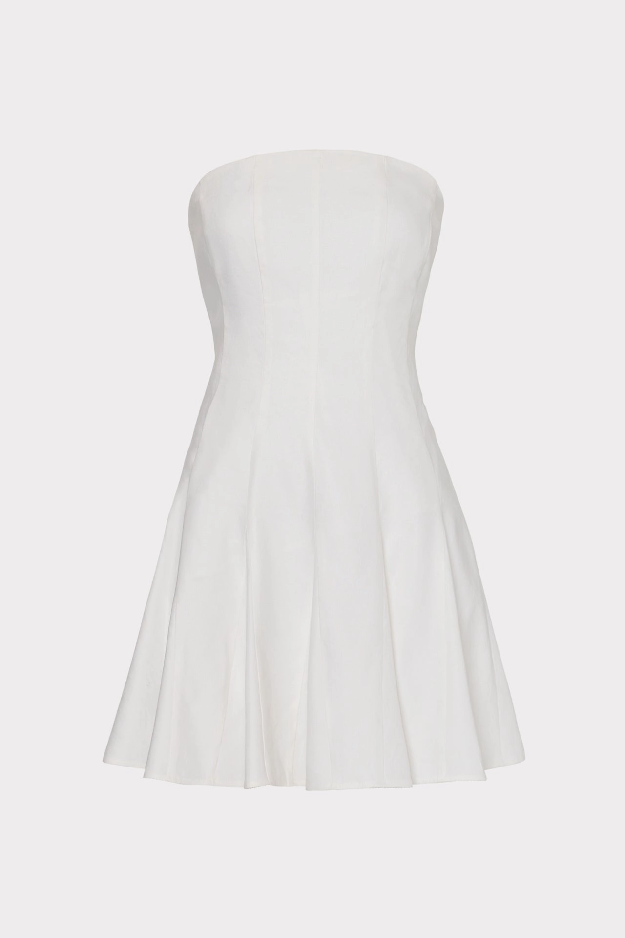 Sophisticated Design Cameron Solid Linen Strapless Dress