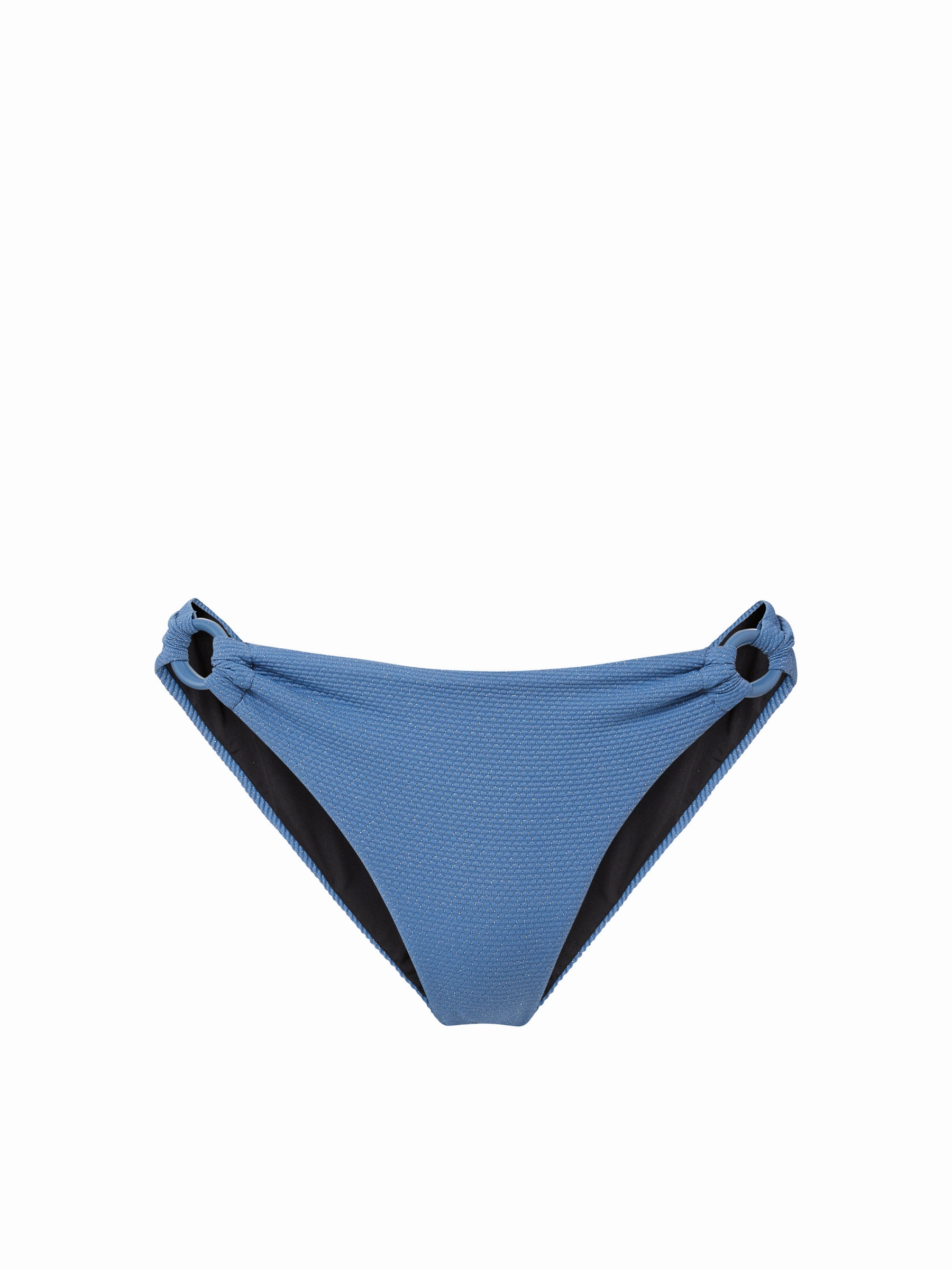 Camilla Ring Bottom In Steel Blue Metallic Pique Poolside Wear