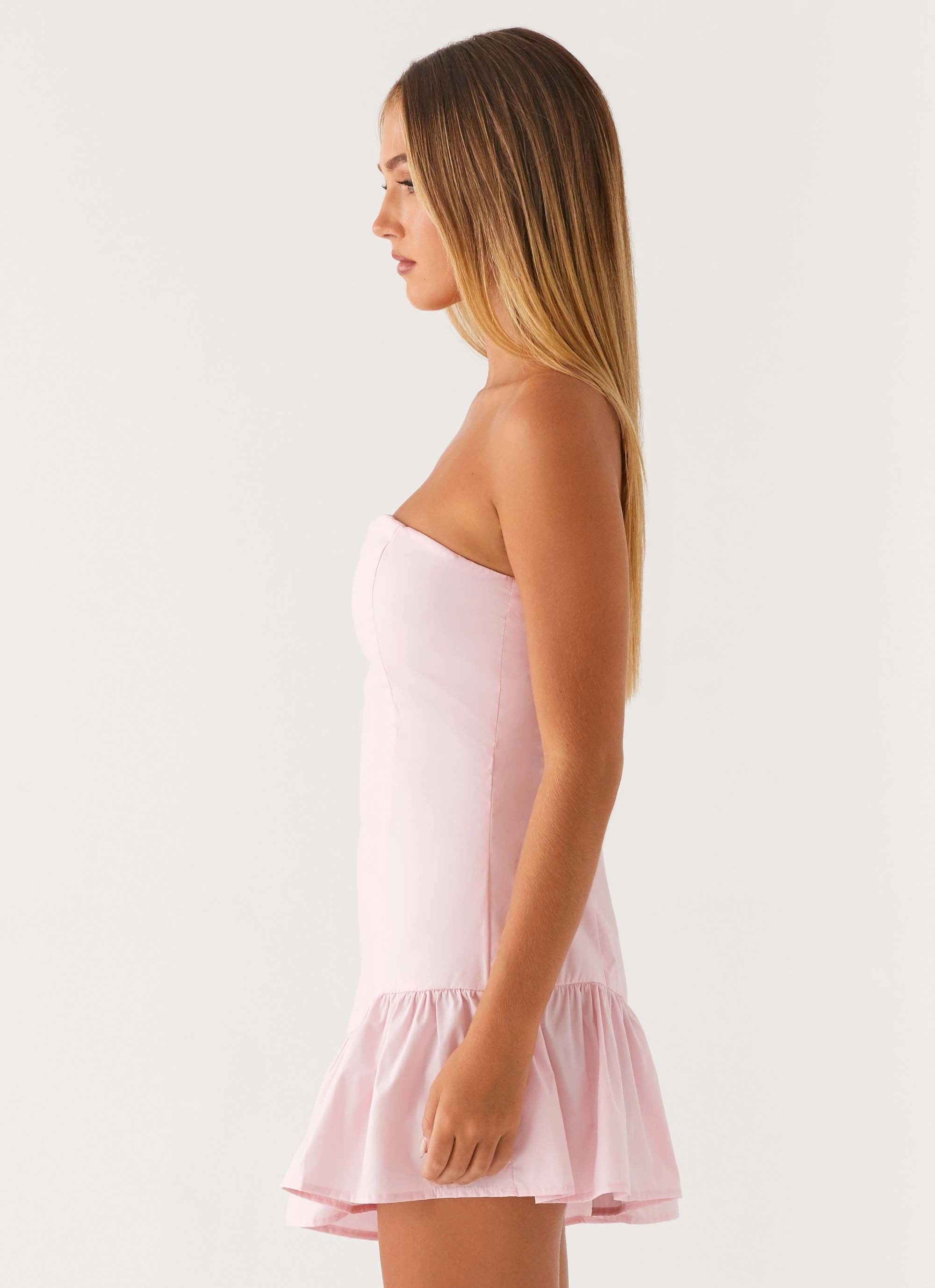 Camillo Mini Dress - Pink Comfort Waistline