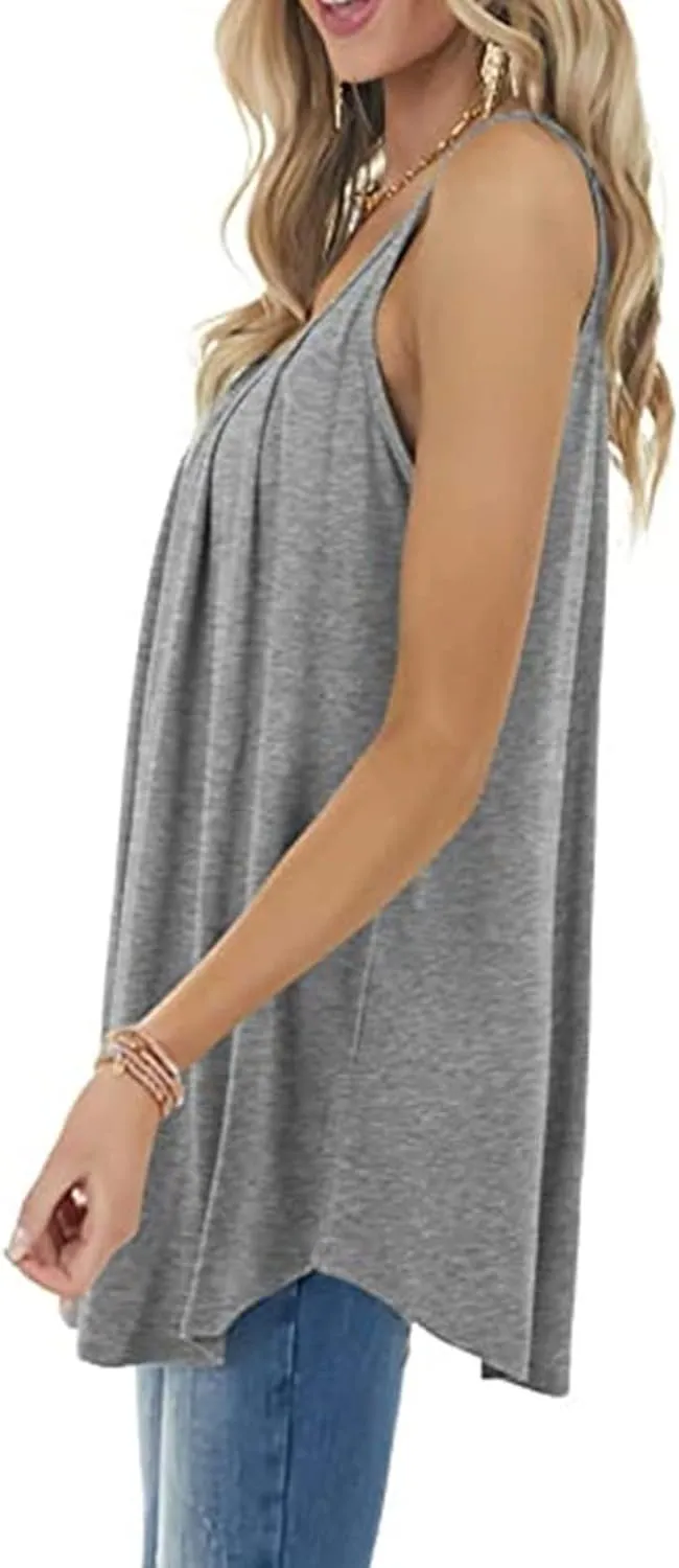 Camisole Tops for Women Adjustable Spaghetti Strap Tank Top Vacation Outfits 2025 Fashion Summer