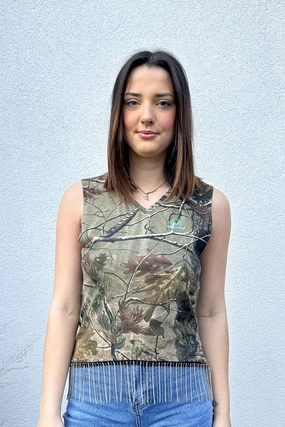 Camo Rhinestone Fringe Tank #5 Casual Wear
